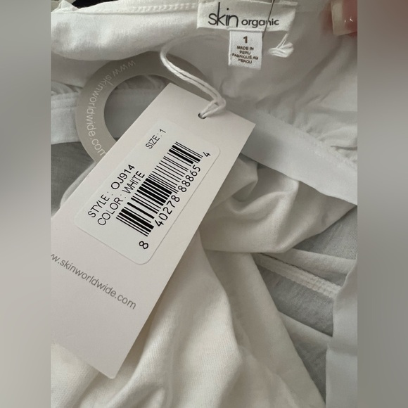 NWT Skin Worldwide | LONG SEXY SLIP | Size Small ( 1 ) White - Picture 3 of 7